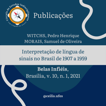 Artigo "Interpretação de língua de sinais no Brasil de 1907 a 1959"